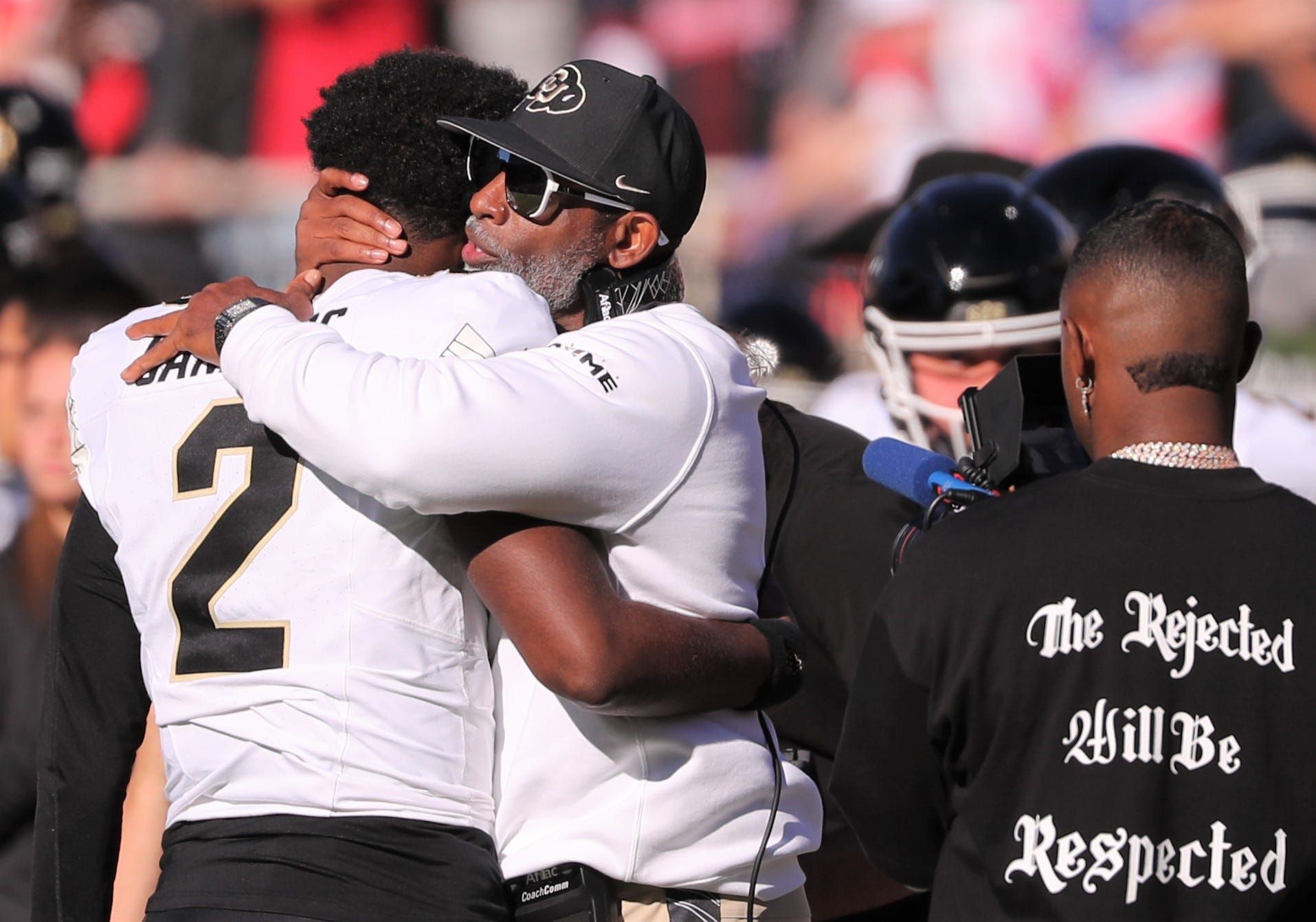 Shedeur Sanders joked about playing with his dad, Coach Prime. The Colorado QB is expected to be a top pick in 2025 NFL Draft.