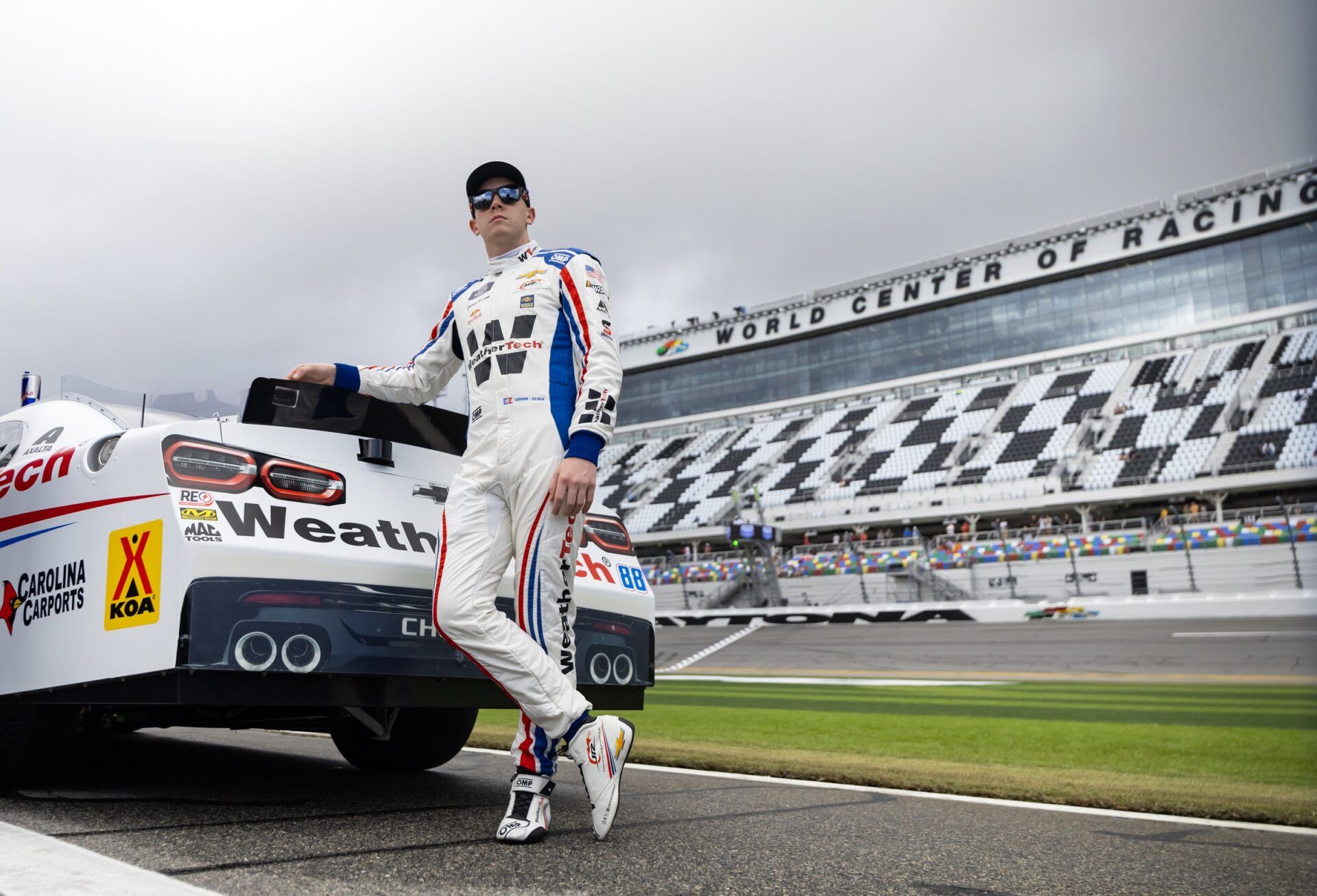 NASCAR Xfinity Series driver Connor Zilisch during qualifying for the United Rentals 300 at Daytona International Speedway.