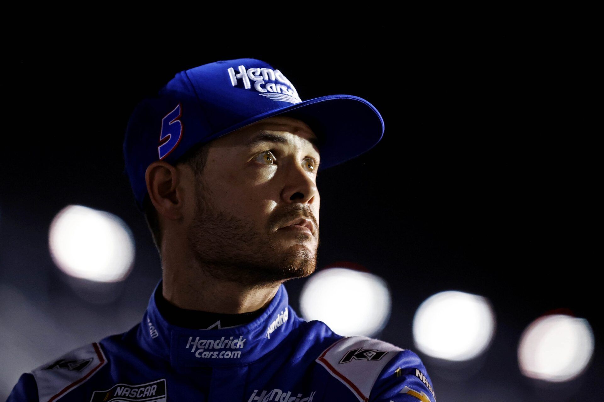 NASCAR Cup Series driver Kyle Larson (5) during qualifying for the Daytona 500 at Daytona International Speedway.