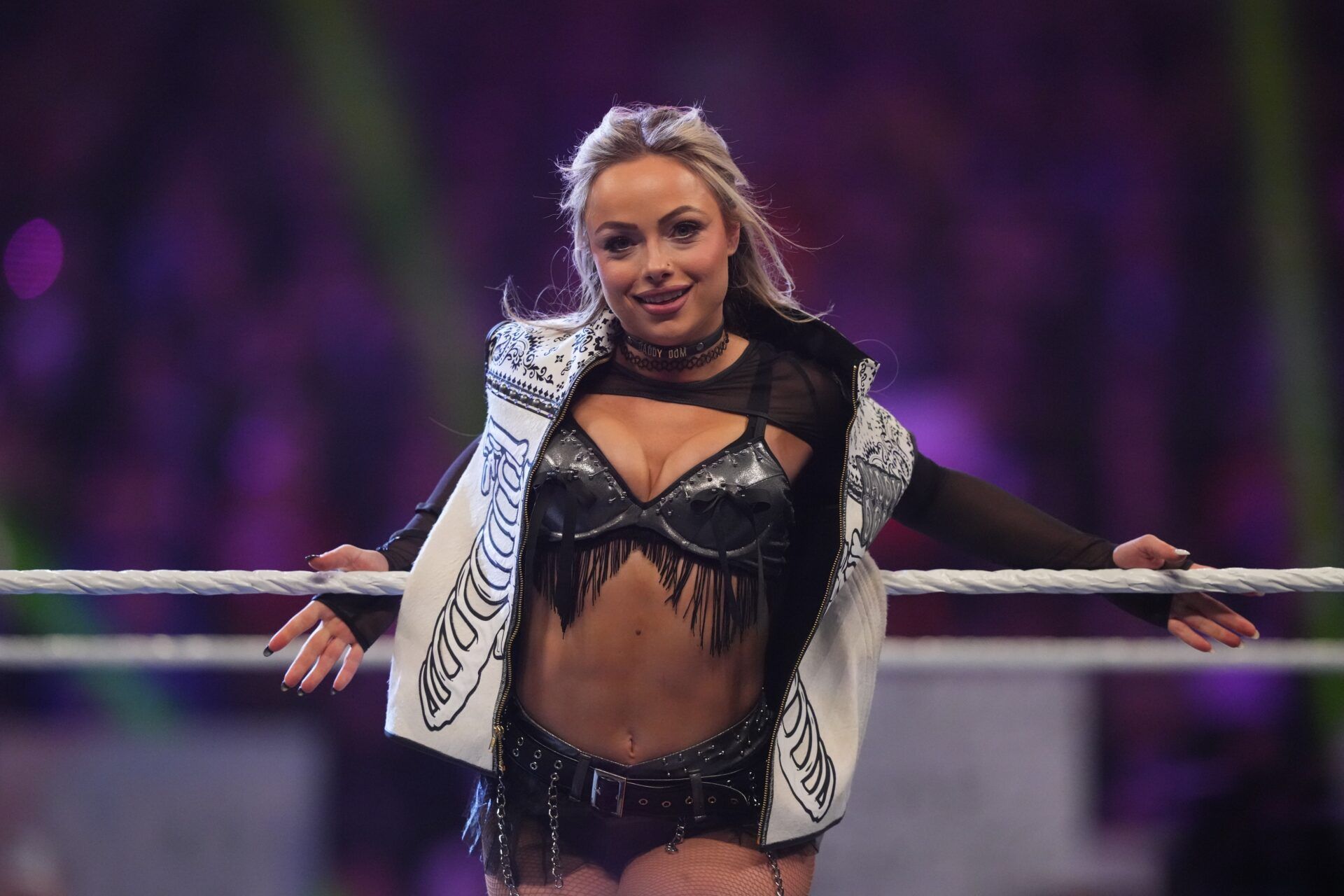 Liv Morgan during the Women’s Royal Rumble during the WWE Royal Rumble at Lucas Oil Stadium.