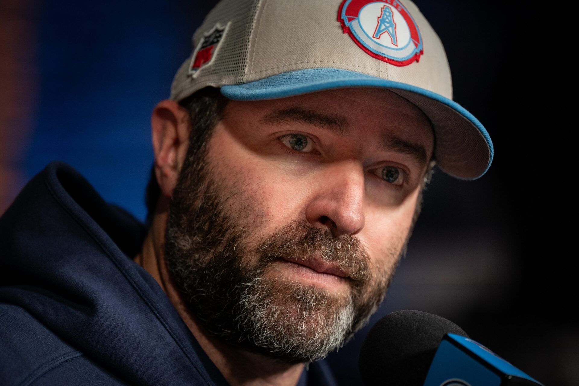 Tennessee Titans head coach Brian Callahan speaks during a press conference at Ascension Saint Thomas Sports Park in Nashville, Tenn., Monday, Jan. 6, 2025.