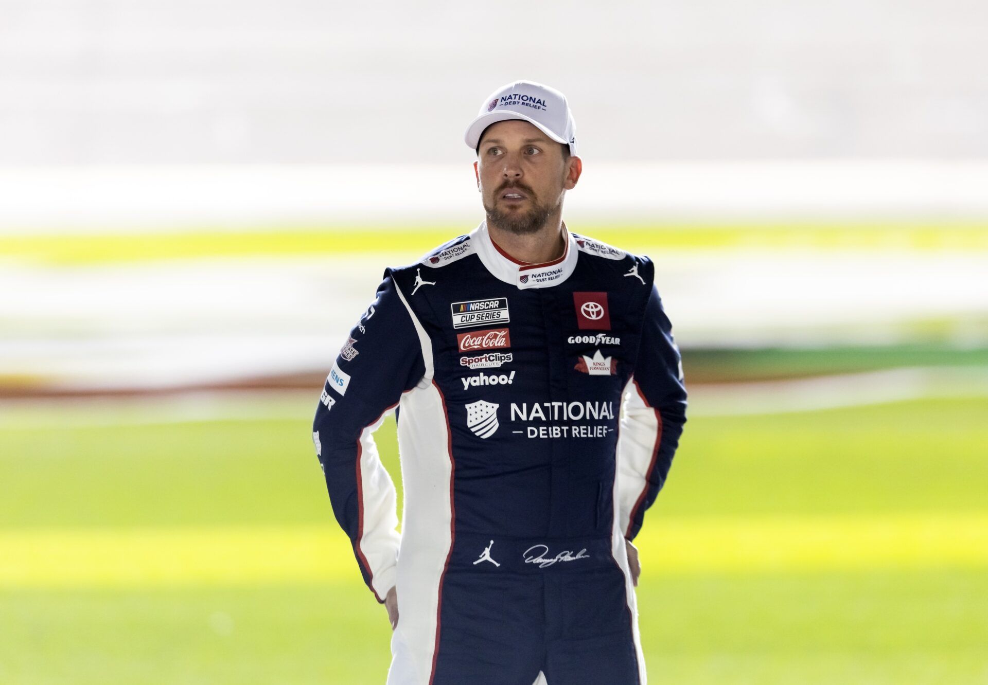 NASCAR Cup Series driver Denny Hamlin (11 during qualifying for the Daytona 500 at Daytona International Speedway.