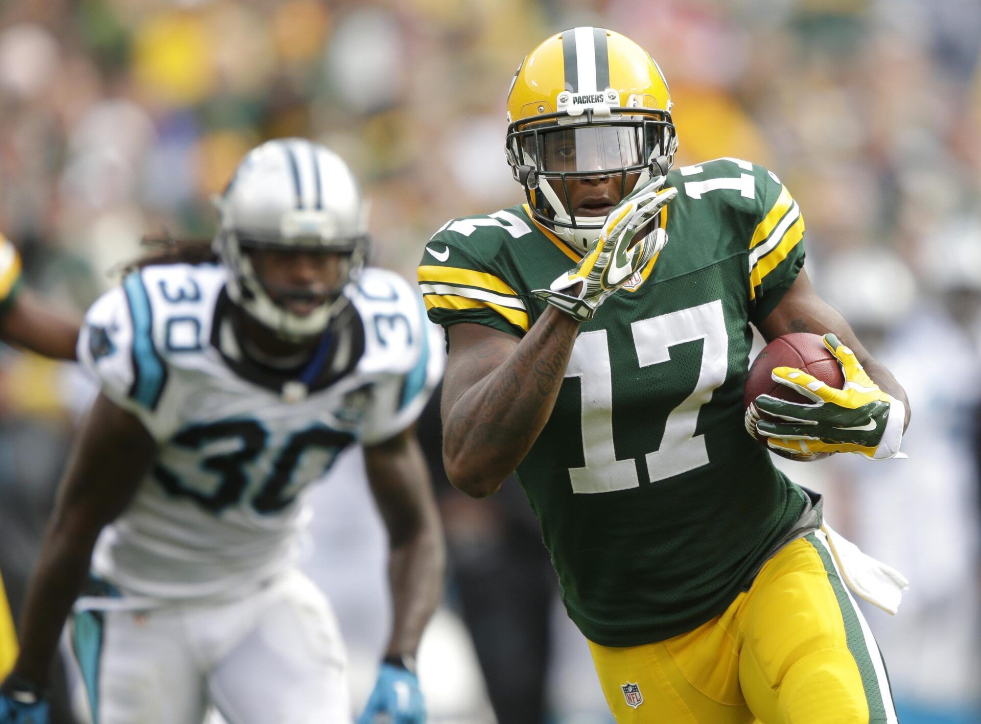 Packers wide receiver Davante Adams appears poised to make a big jump in year two after a solid rookie campaign.