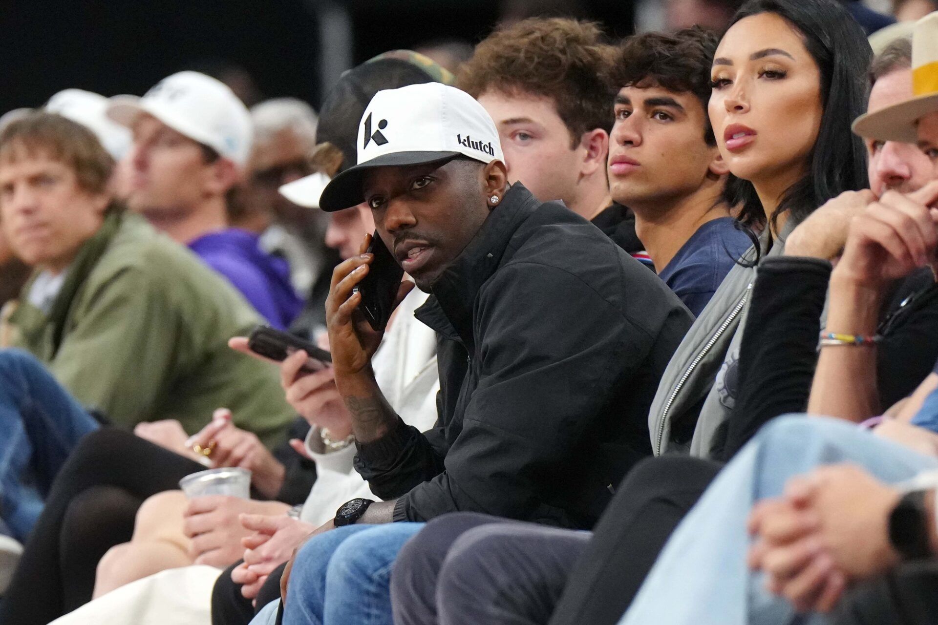 Sports agent Rich Paul watches in the second half of the game between the Sacramento Kings and the LA Clippers at Intuit Dome.