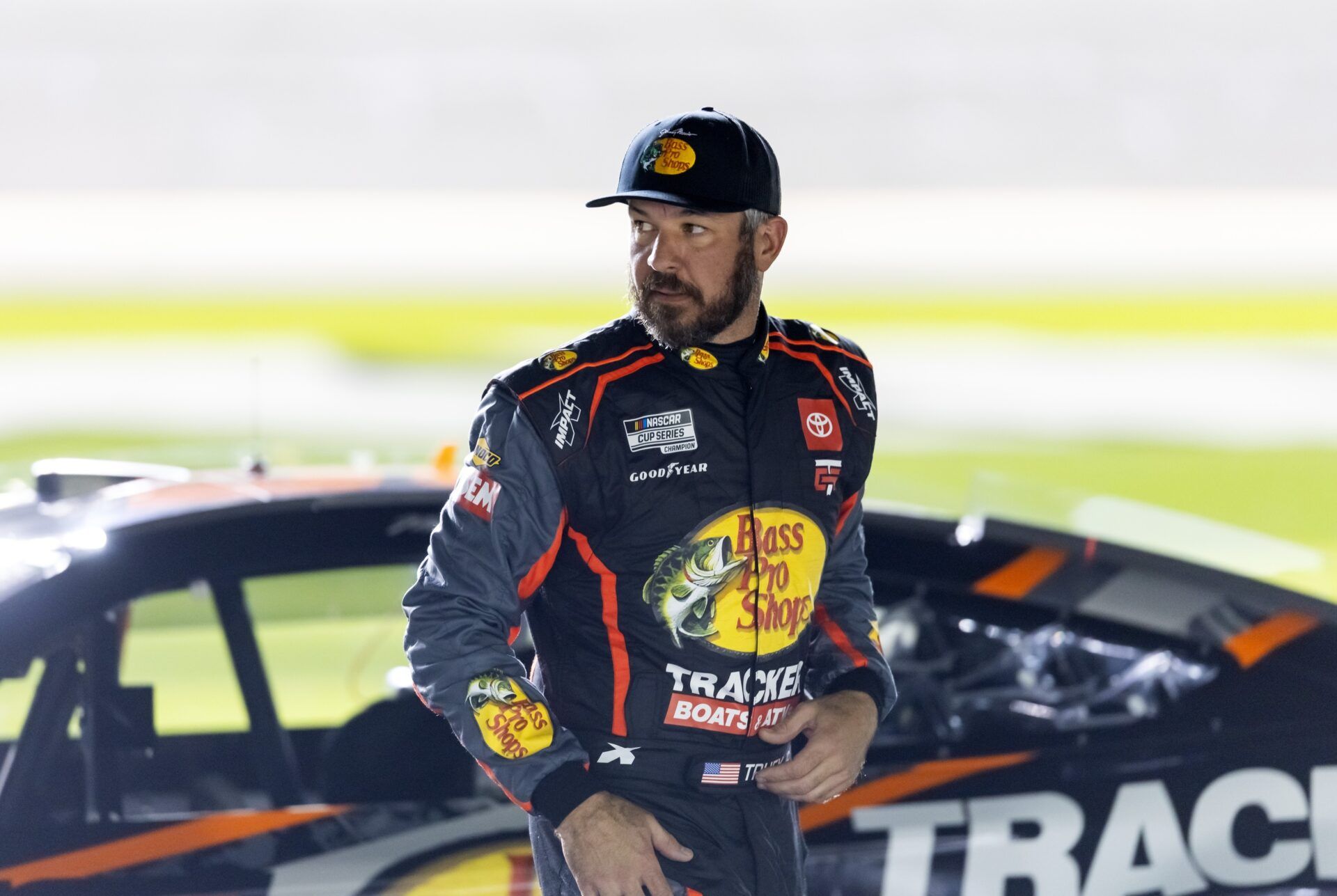 NASCAR Cup Series driver Martin Truex Jr (56) during qualifying for the Daytona 500 at Daytona International Speedway.