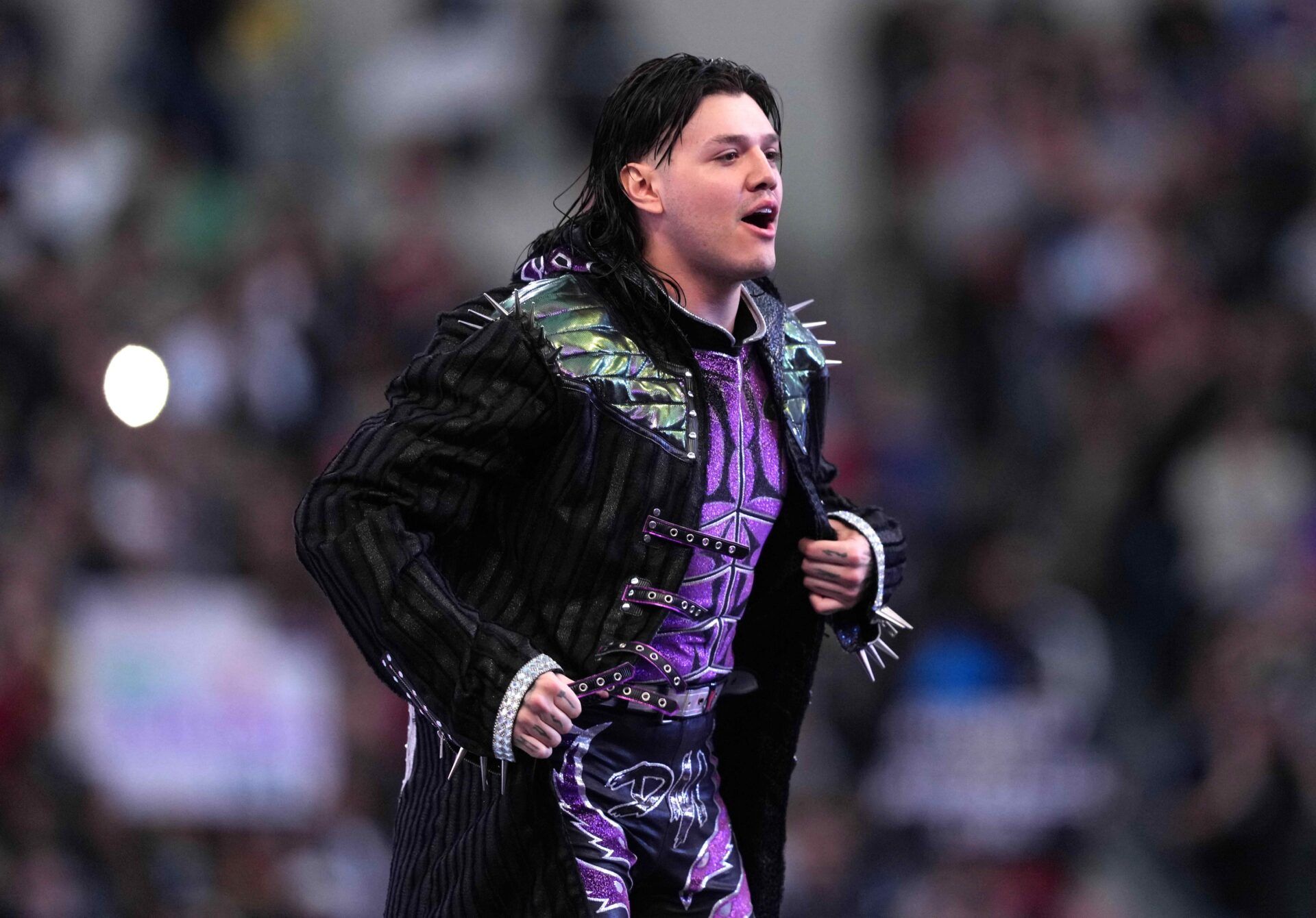 Dominik Mysterio during Wrestlemania Night 1 at SoFi Stadium.