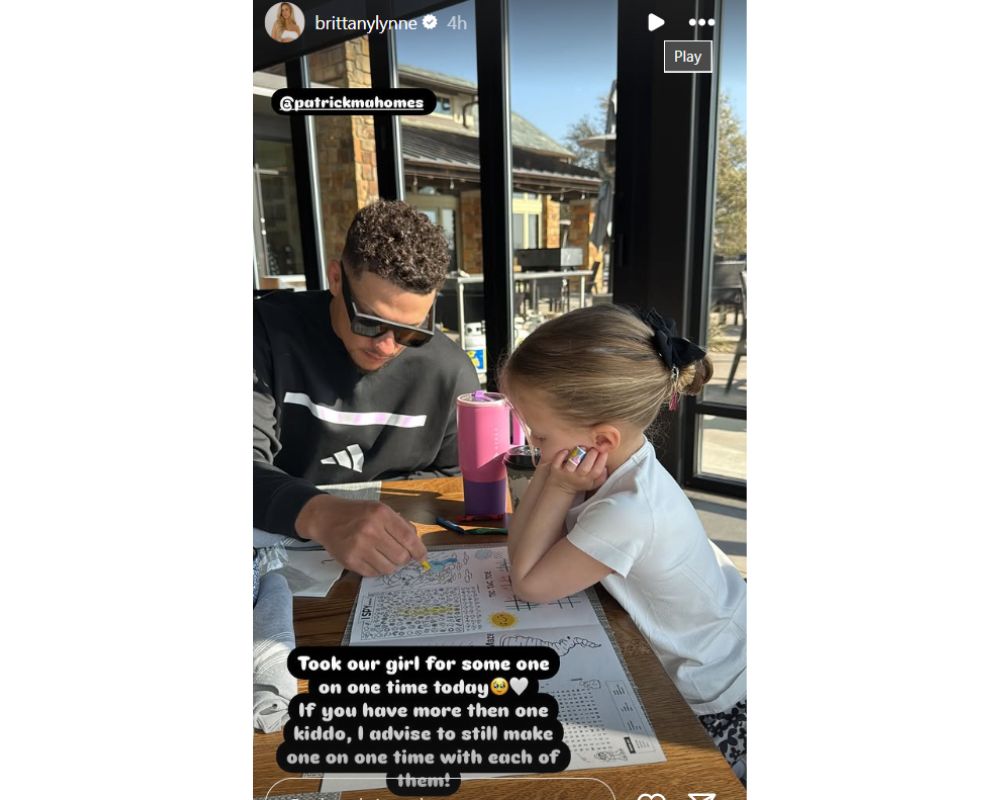 Brittany Mahomes Shared BTS Shots From Patrick Mahomes' Parenting Time