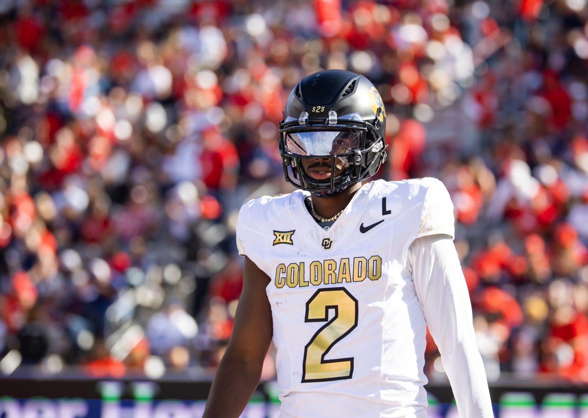 Colorado Buffalos quarterback Shedeur Sanders (2) against the Arizona Wildcats at Arizona Stadium.