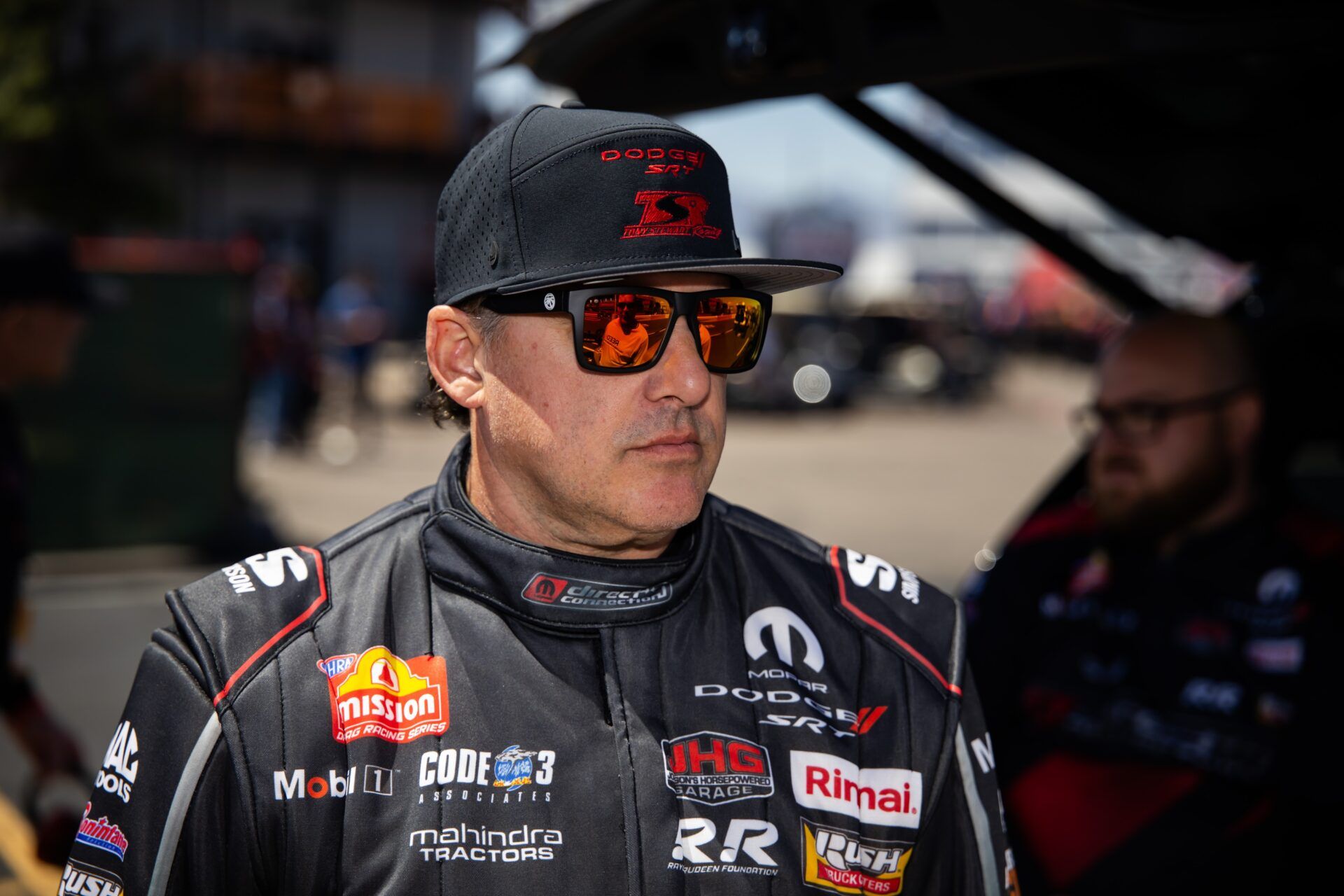 NHRA top fuel driver Tony Stewart during qualifying for the Arizona Nationals at Firebird Motorsports Park