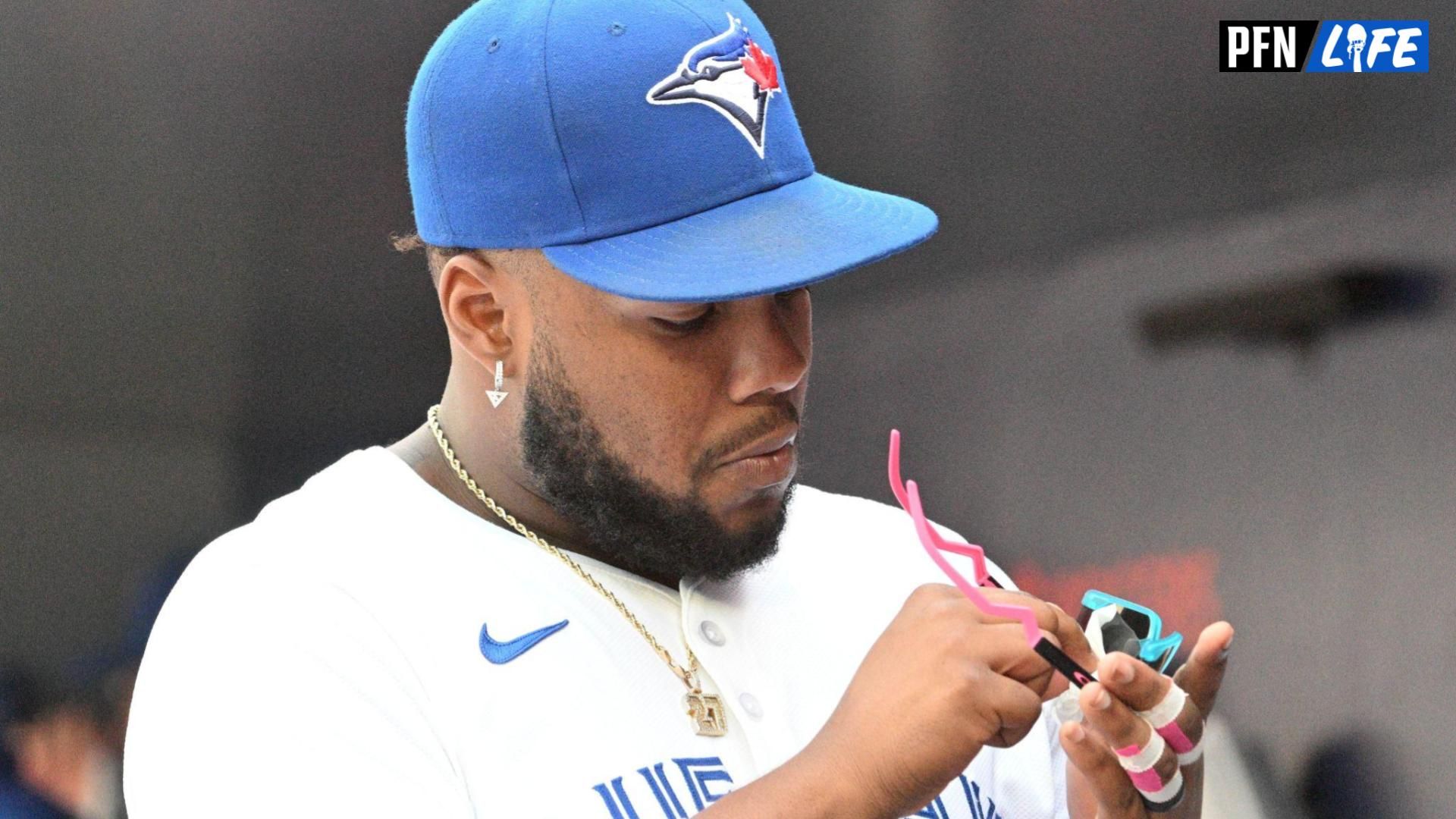 Ketal Marte's wife had a special message for Vladimir Guerrero Jr. on his birthday which revealed a surprise connection between the two athletes.