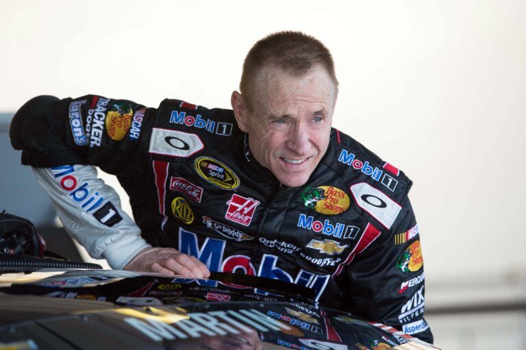 NASCAR Sprint Cup Series driver Mark Martin (14) during practice for the Advocare 500 at Phoenix International Raceway.