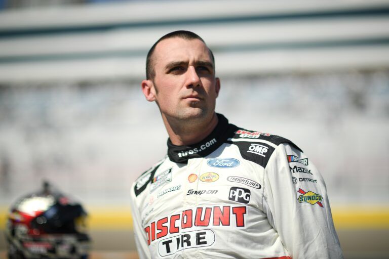 NASCAR Cup Series driver Austin Cindric (2) during qualifying for the Pennzoil 400 at Las Vegas Motor Speedway.
