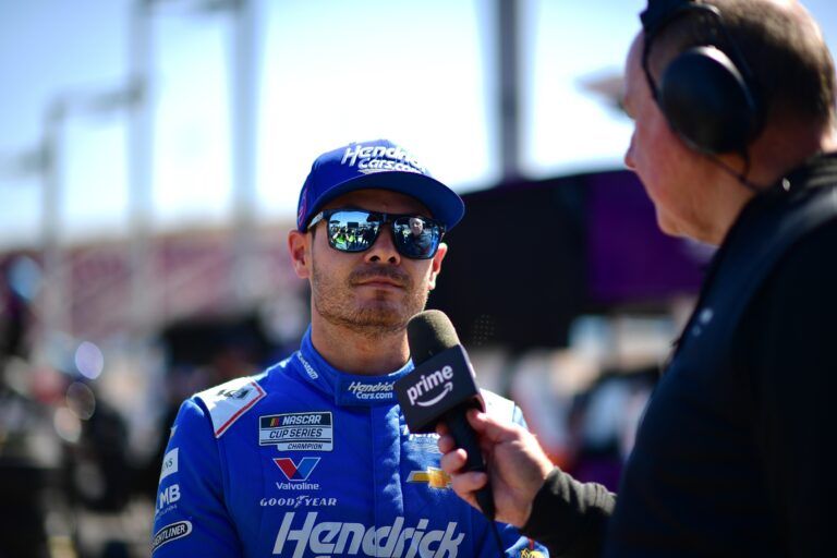 NASCAR Cup Series driver Kyle Larson (5) during qualifying for the Shrines Children’s 500 at Phoenix Raceway.