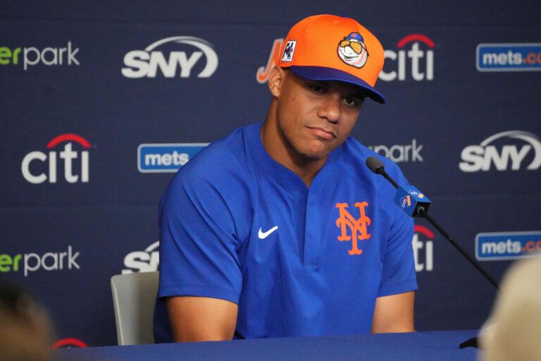 Actress Elizabeth Olsen — a Los Angeles Dodgers fan — said that she thinks the "villain" of MLB is New York Mets slugger Juan Soto.