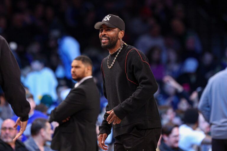 Kyrie Irving Makes Rare Appearance at Mavericks vs. Nets for Anthony Davis’ Return Despite Tearing His ACL