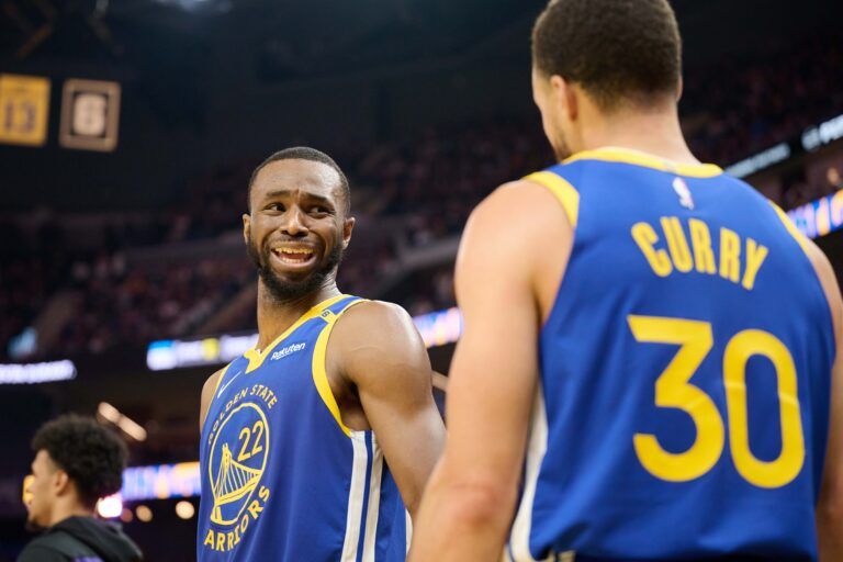 Watch: Stephen Curry, Draymond Green Share Heartwarming Moment With Former Teammate Andrew Wiggins
