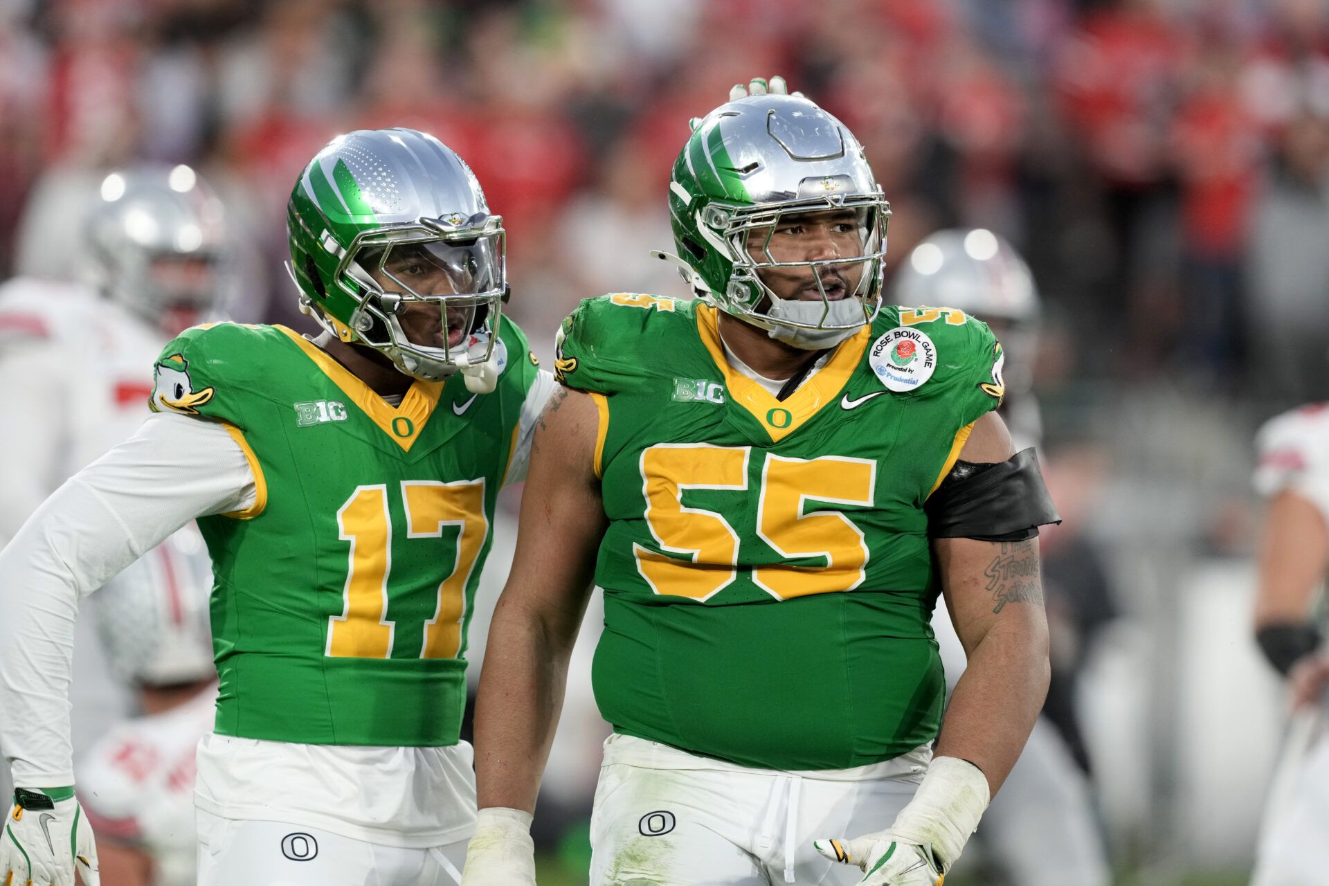 Oregon's Derrick Harmon has the size, athleticism, and versatility to become a premiere defensive tackle in the NFL.