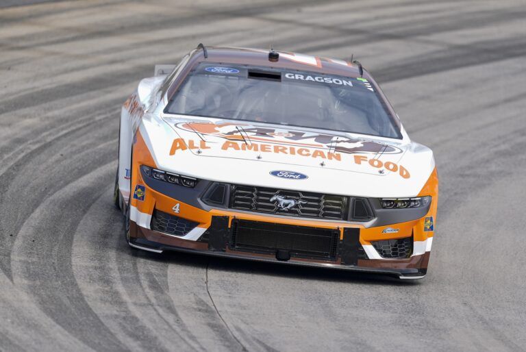 NASCAR Cup Series driver Noah Gragson (4) during practice and qualifying for the Cook Out 400 at Martinsville Speedway.