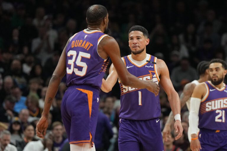 Despite a tumultuous season with the Phoenix Suns, Devin Booker still has faith in the team that drafted him — with or without Kevin Durant.