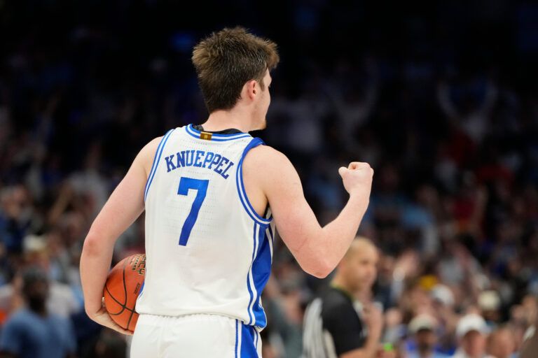 Duke freshman Kon Knueppel shined during the 2024-25 season, but he comes from a basketball family with parents who were college scoring legends.