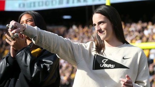 Caitlin Clark opens up about her love of football and why she had to pivot to basketball at a young age.