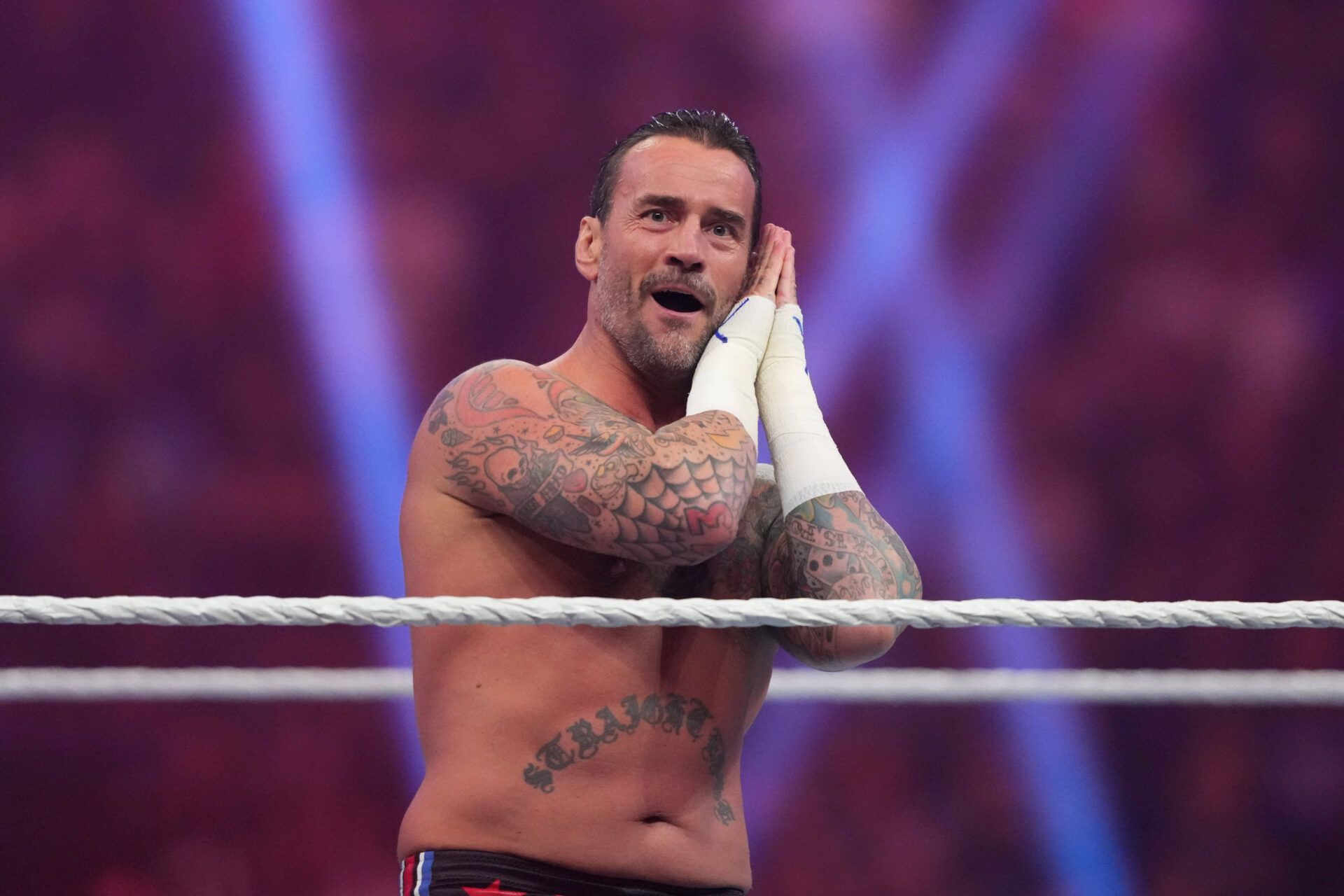 CM Punk finally reveals the favor ahead of his WrestleMania triple threat match with Roman Reigns and Seth Rollins.
