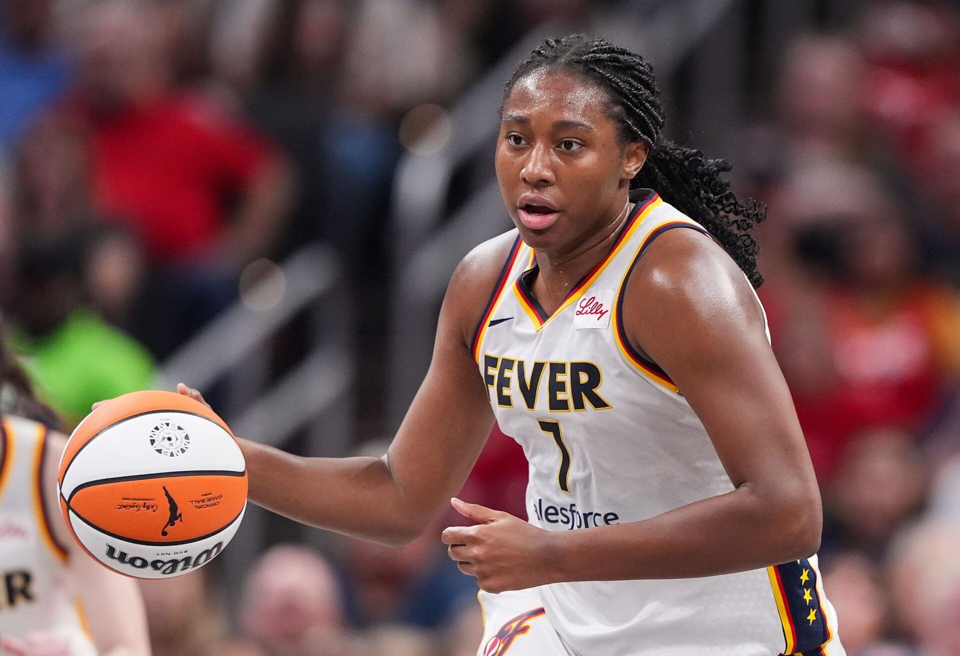 Caitlin Clark praised Aliyah Boston’s movement and passing, calling her the key to unlocking the Indiana Fever’s offense heading into 2025.