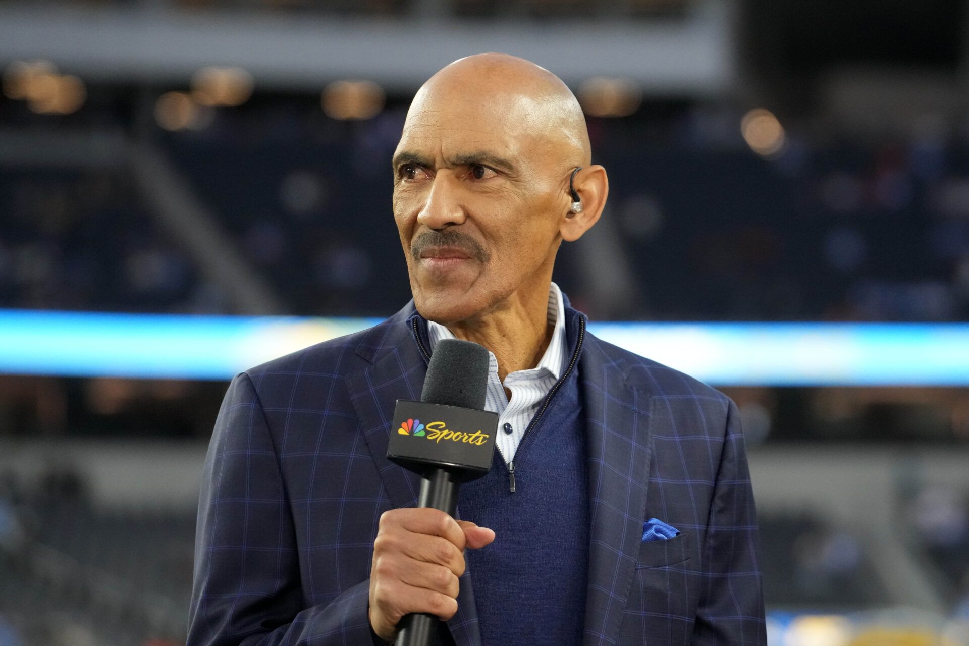 Nov 17, 2024; Inglewood, California, USA; Tony Dungy attends the game between the Cincinnati Bengals and the Los Angeles Chargers at SoFi Stadium. Mandatory Credit: Kirby Lee-Imagn Images