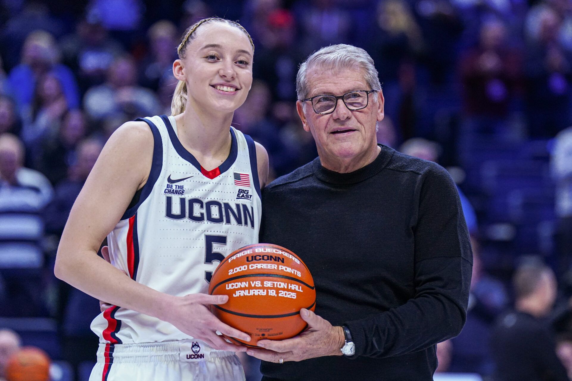 On April 6, Paige Bueckers helped UConn win its 12th national title. However, the atmosphere that night was still serious from the head coach.