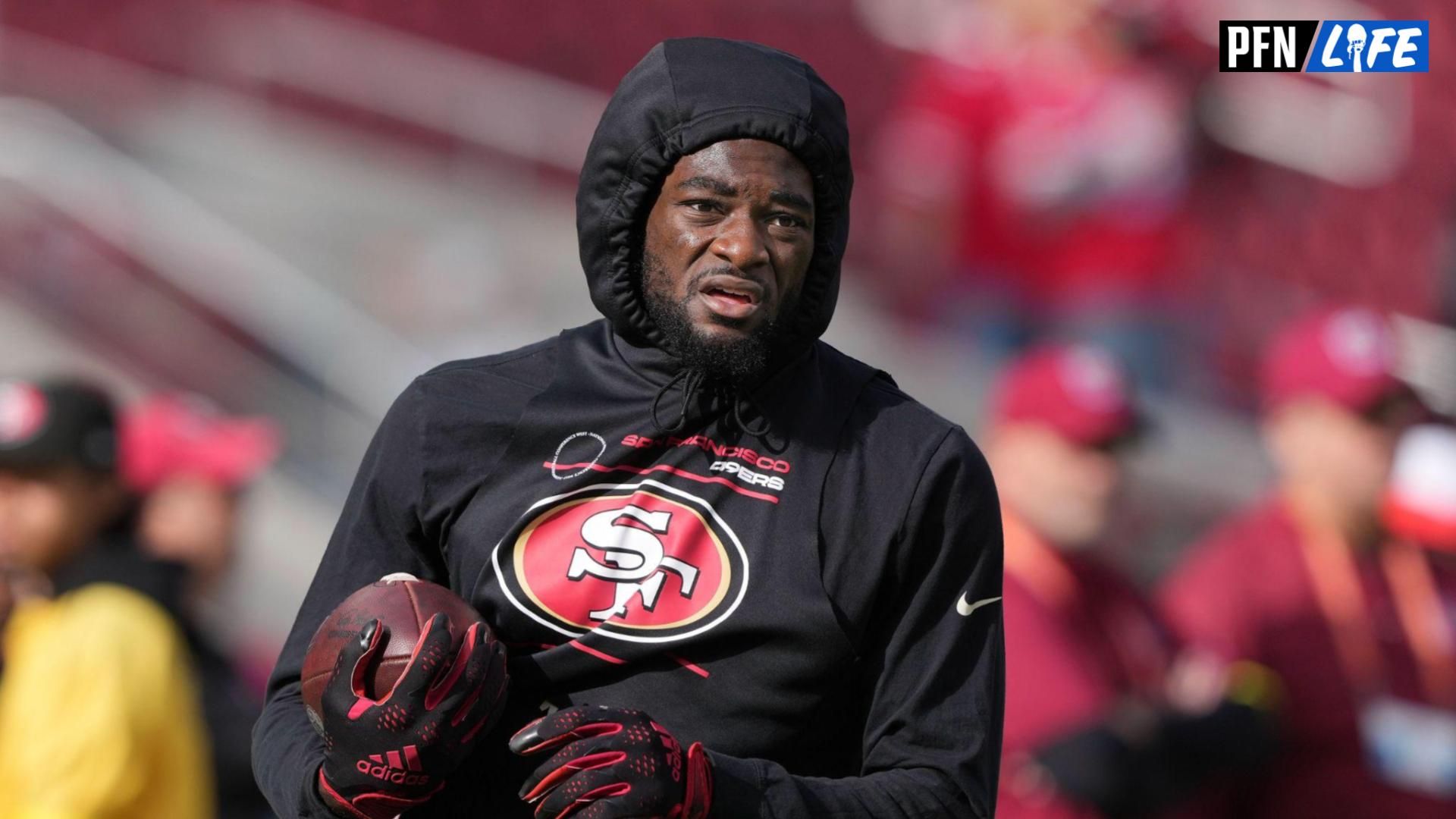 San Francisco 49ers star Brandon Aiyuk tied the knot with longtime girlfriend Rochelle Searight in a private wedding ceremony.