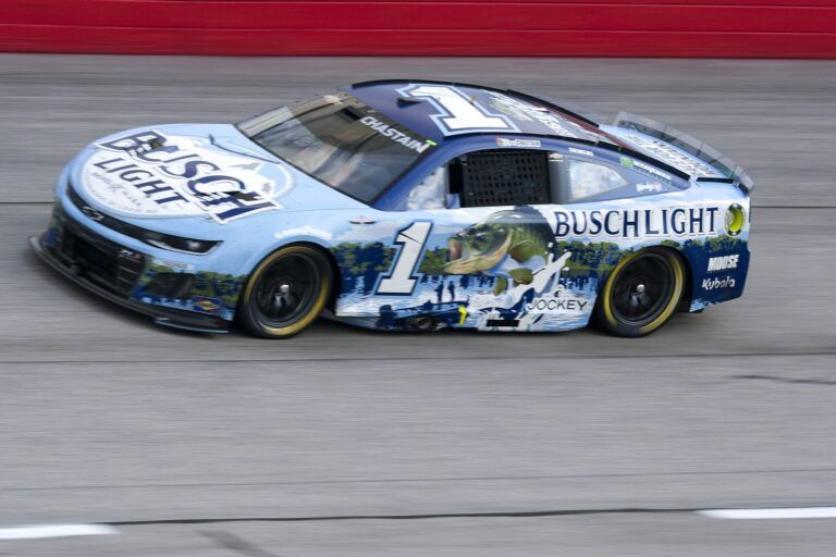 NASCAR Cup Series driver Ross Chastain (1) during the Goodyear 400 at Darlington Raceway.