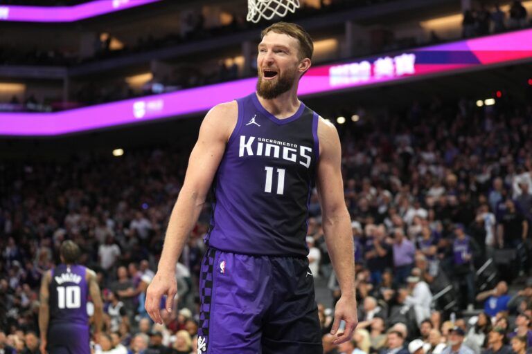 Sacramento Kings forward Domantas Sabonis (11) during the fourth quarter against the Los Angeles Clippers at Golden 1 Center.