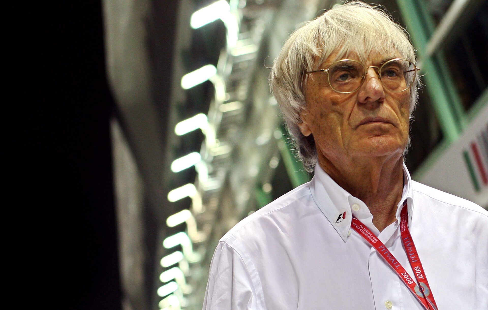 Sep 26, 2008; SINGAPORE; Formula one president Bernie Ecclestone on pit road during practice for the 2008 Singapore Grand Prix in Singapore. Mandatory Credit: Franz Pammer/GEPA via USA TODAY Sports