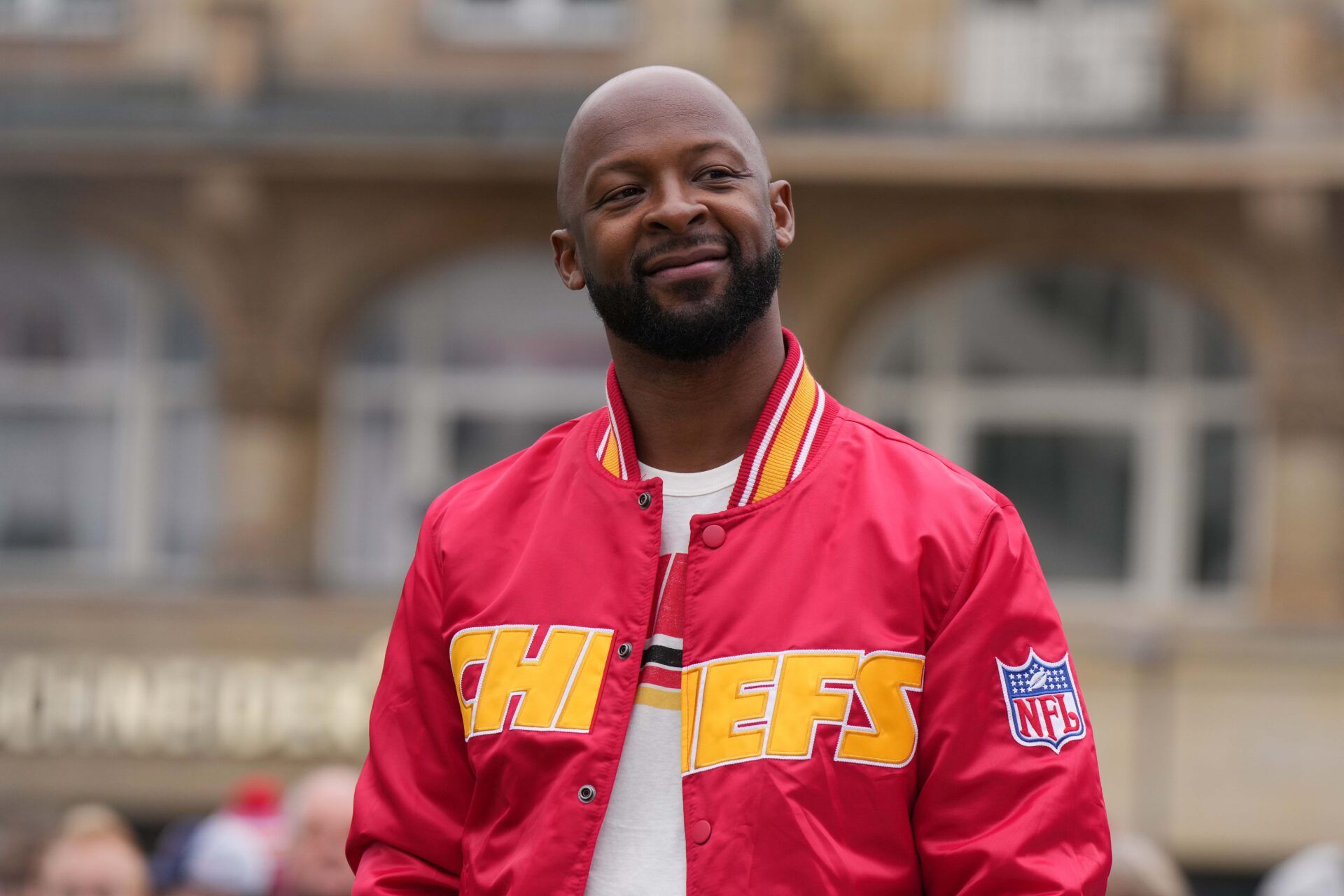 Nov 4, 2023; Frankfurt, Germany; Kansas City Chiefs former wide receiver Dante Hall at the NFL Frankfurt Experience. Mandatory Credit: Kirby Lee-USA TODAY Sports