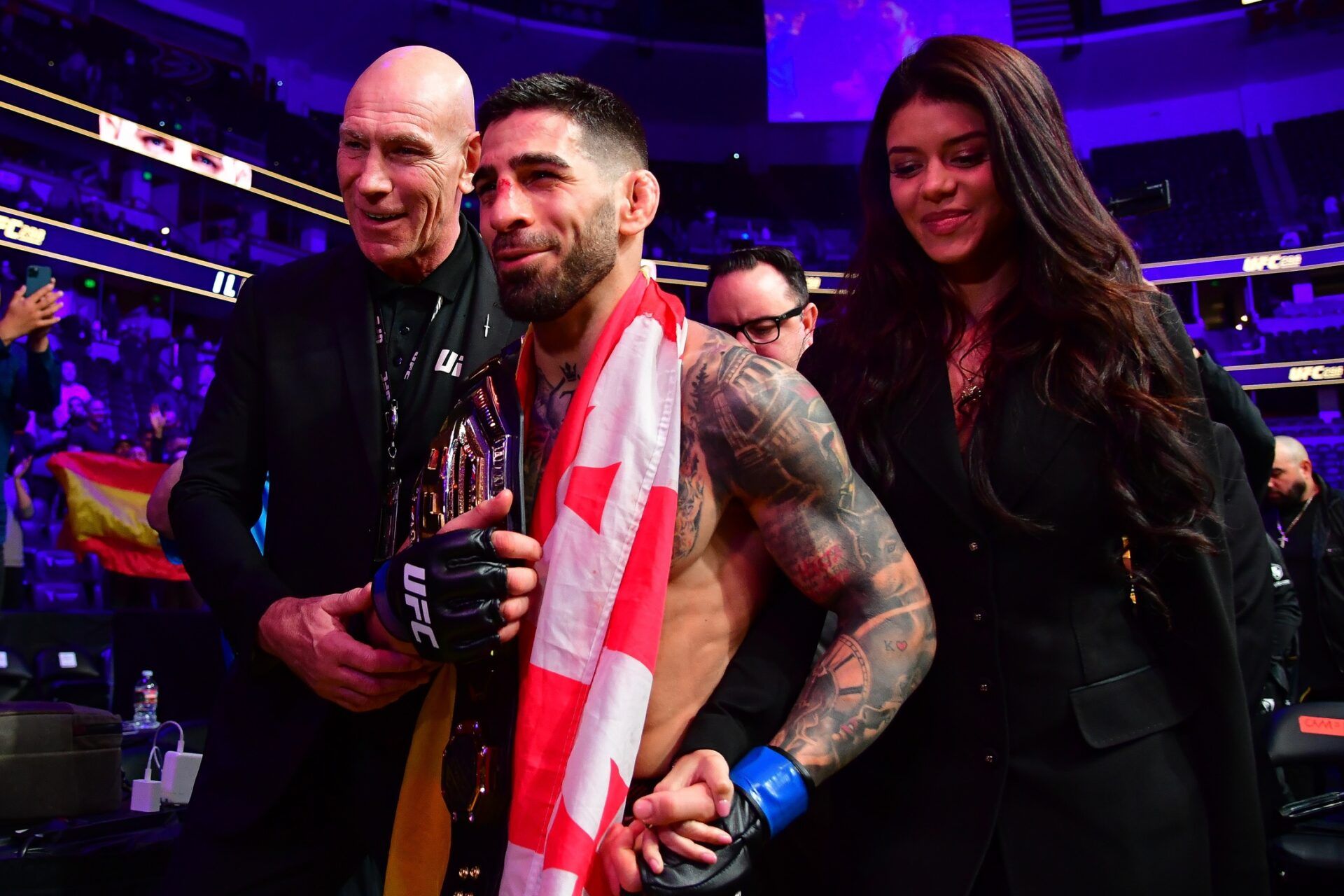 Ilia Topuria Called Out by Belal Muhammad for Having ‘Little Man Syndrome’ After Joe Rogan’s Appearance