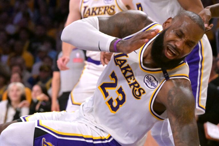 '40 and TIRED' – LeBron James' In-Game Fatigue Catches Fan Attention During Lakers Game 2 Win vs. Wolves