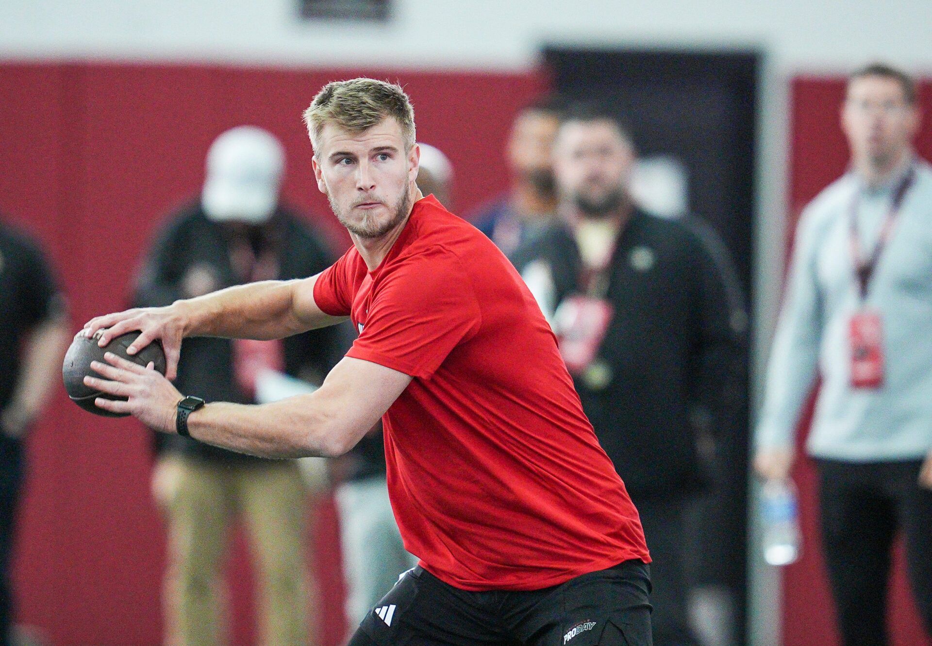 Tyler Shough has a high opinion of his own skills, but one analyst recently labelled him a boom-or-bust prospect ahead of the NFL draft.