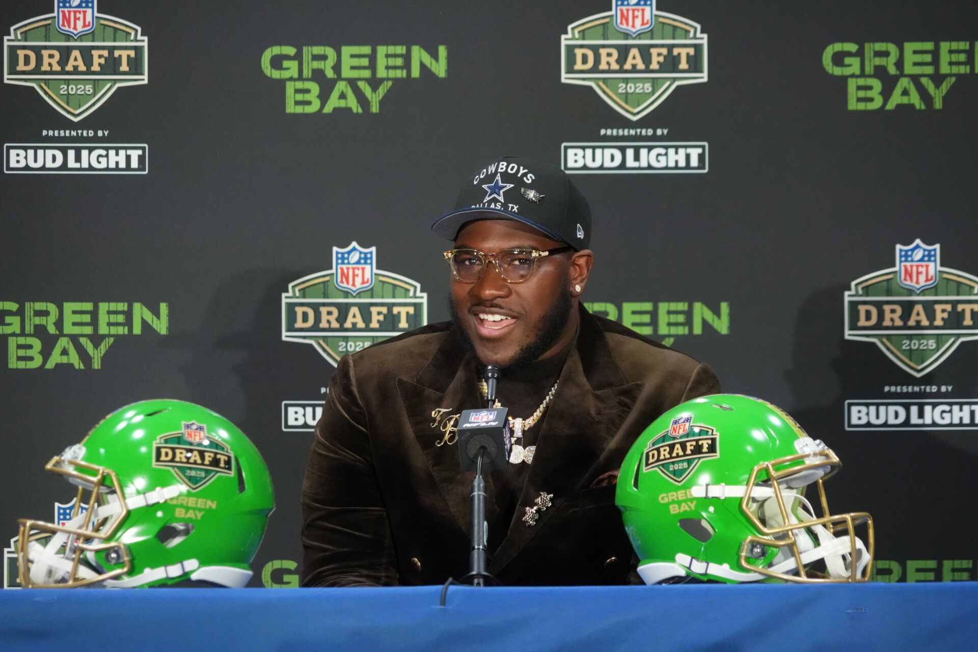 The Dallas Cowboys took a guard instead of a receiver in the first round, and some people, including Micah Parsons' brother, are very unhappy.