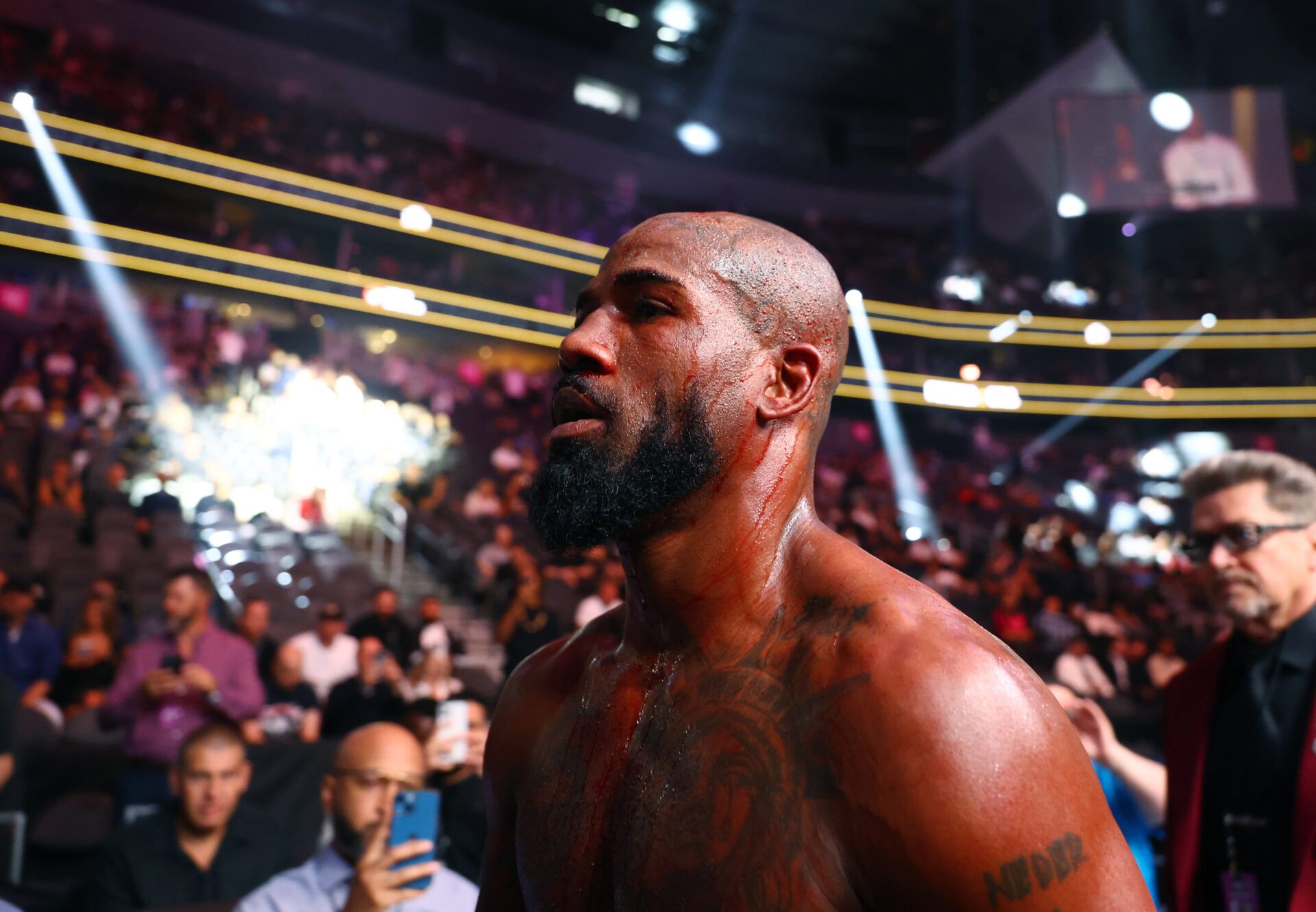 Apr 13, 2024; Las Vegas, Nevada, USA; Bobby Green during UFC 300 at T-Mobile Arena. Mandatory Credit: Mark J. Rebilas-USA TODAY Sports