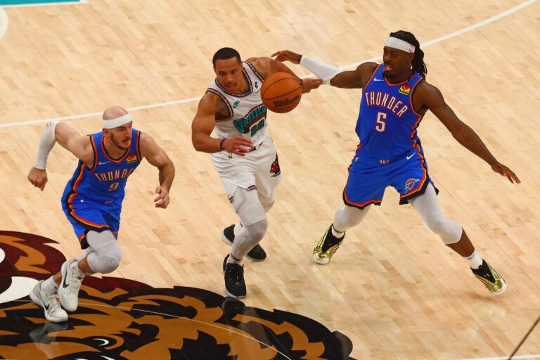 Oklahoma City Thunder look well on course to complete a sweep against the Grizzlies in the playoffs.