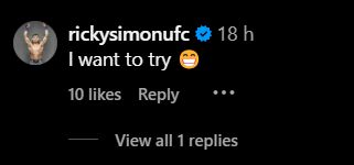 Ricky Simon's comment