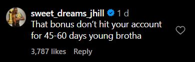 Jamahal Hill's comment