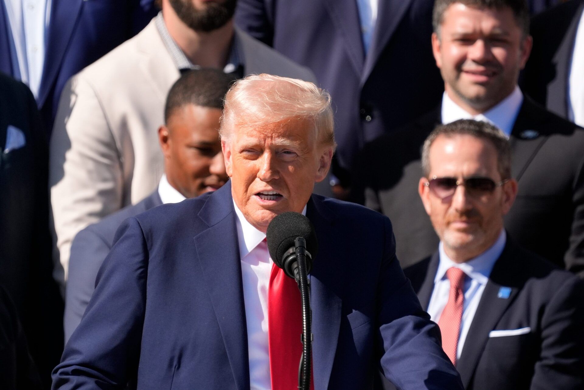 President Donald Trump Takes a Shot at Taylor Swift During the Eagles’ White House Visit