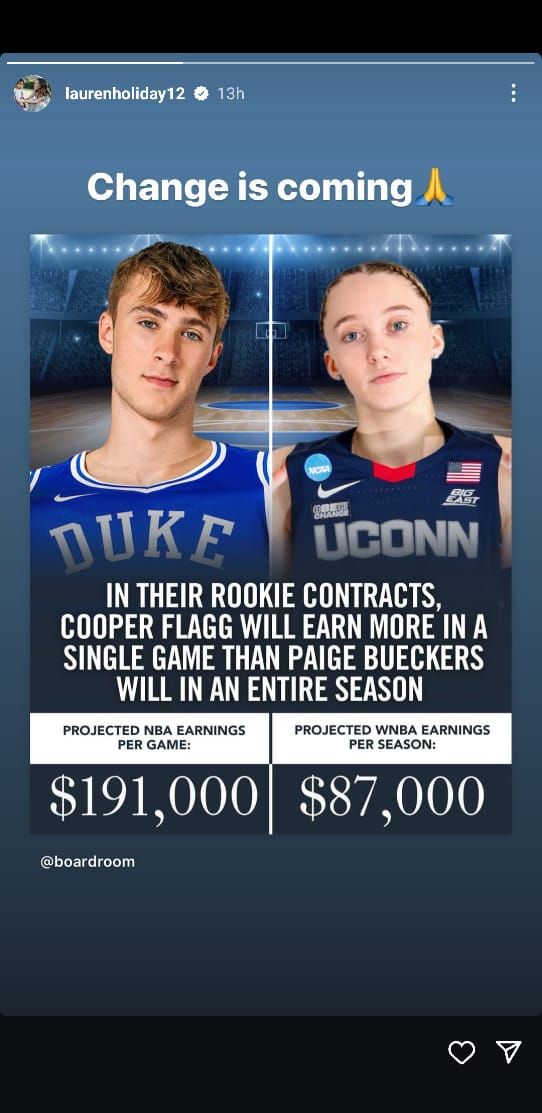 Ginormous Cooper Flagg vs. Paige Bueckers Salary Disparity Sees Jrue Holiday’s Wife Issue Clear 3-Word Message