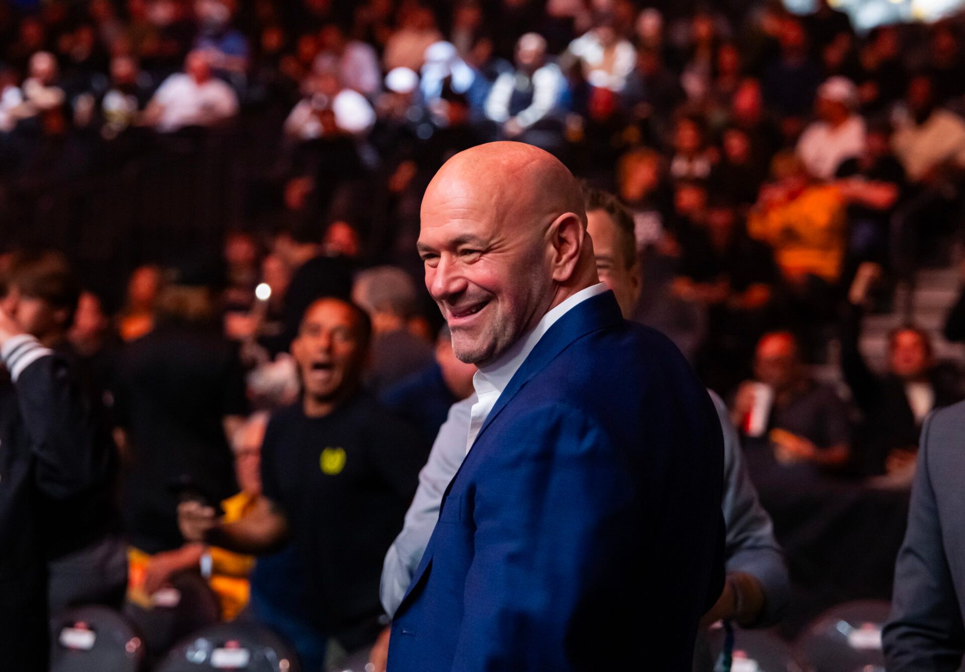 Apr 13, 2024; Las Vegas, Nevada, USA; UFC president Dana White during UFC 300 at T-Mobile Arena. Mandatory Credit: Mark J. Rebilas-USA TODAY Sports