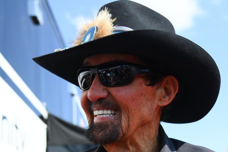 Sep 15, 2024; Watkins Glen, New York, USA; NASCAR Hall of Fame member Richard Petty looks on prior to the Go Bowling at The Glen at Watkins Glen International. Mandatory Credit: Rich Barnes-Imagn Images