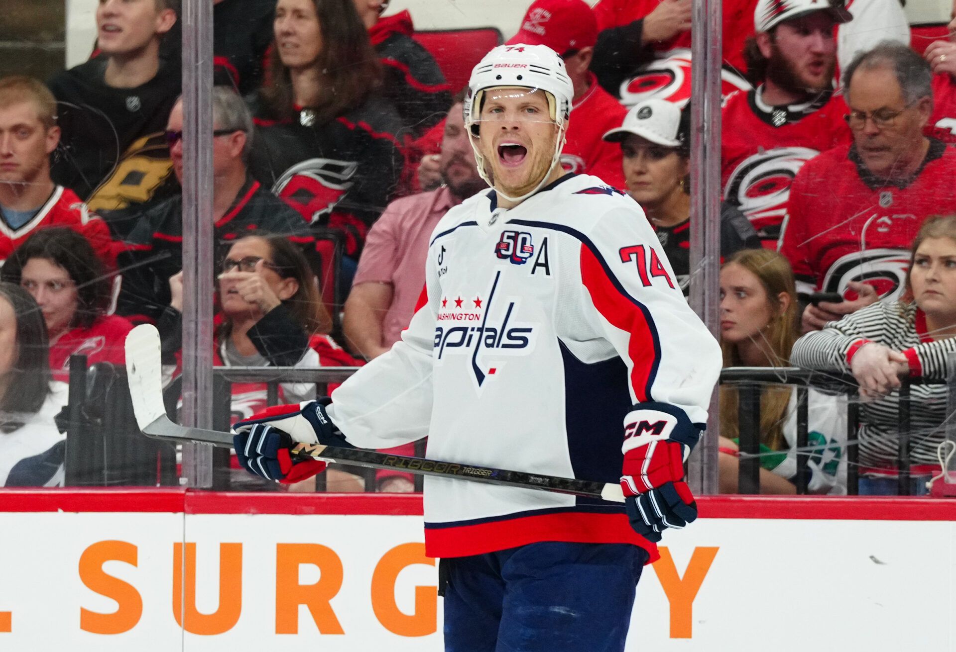 Get ready for Game 1 of the Carolina Hurricanes vs. Washington Capitals series with predictions, projected lineups, and key matchups.