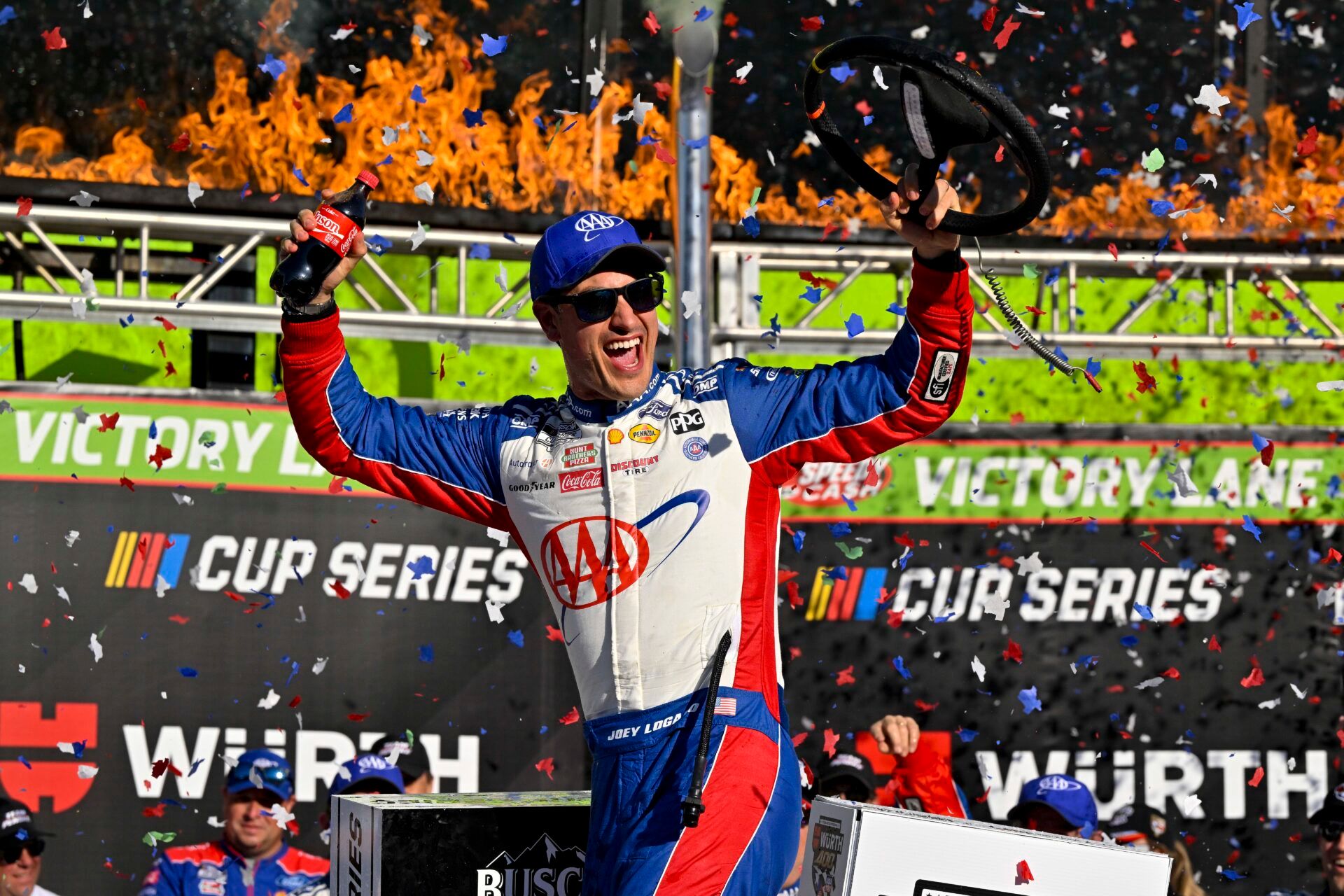 Joey Logano gets surprise shoutout in Kyle Buschs NASCAR sketch