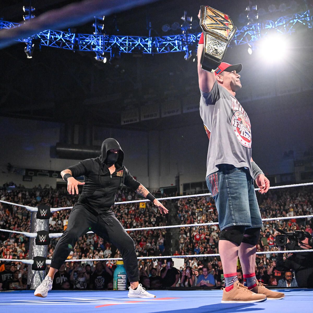 WWE Fan Removed From SmackDown Arena After Throwing Bottle At John Cena