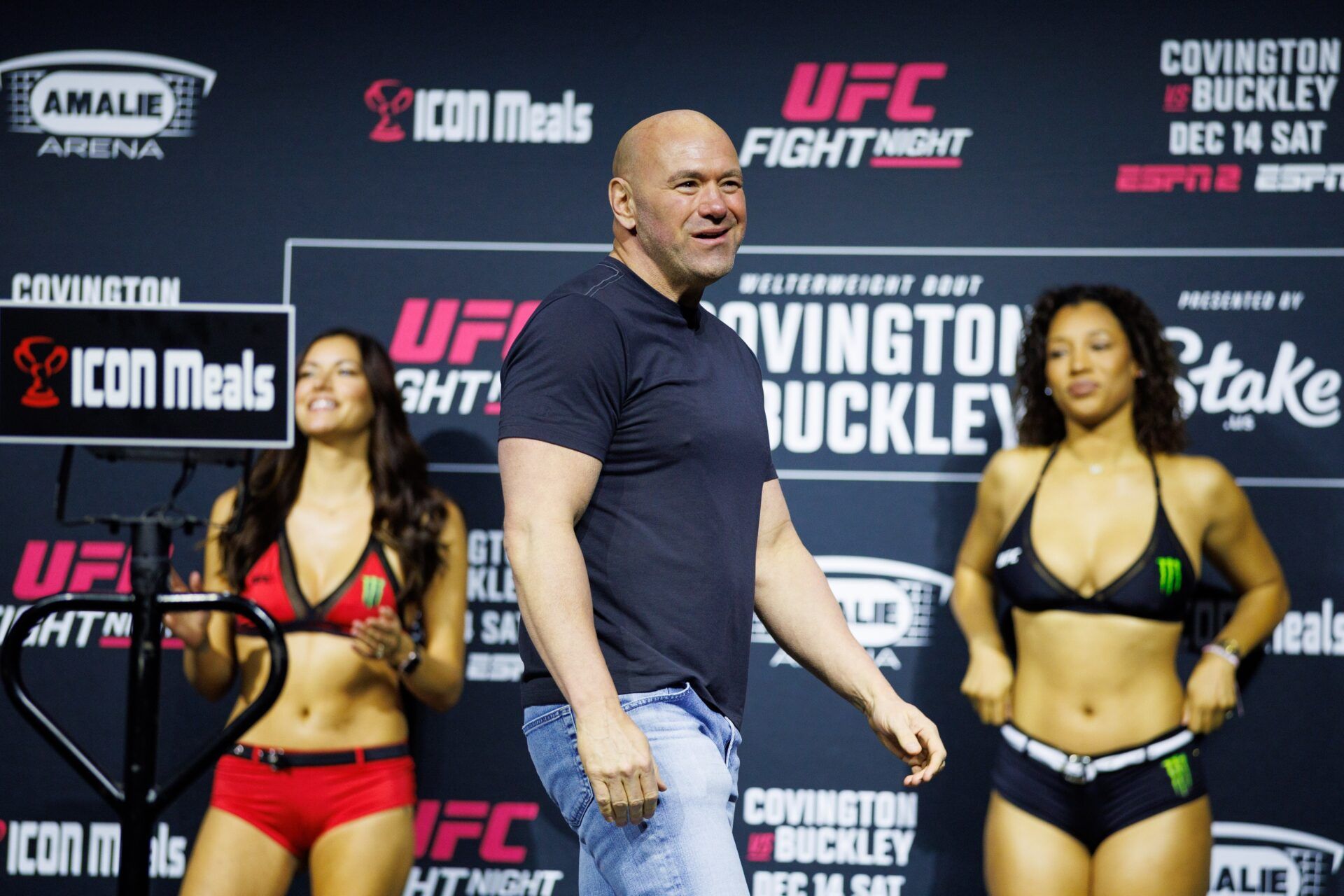 UFC CEO Dana White during weigh-ins for UFC Fight Night at Amalie Arena.